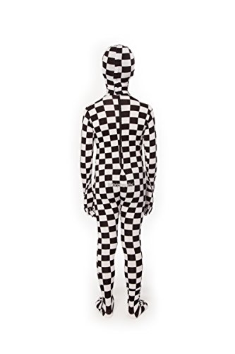 Morphsuits KPBCM - los niños traje, tela escocesa, 119-136 cm, tamaño M, negro / blanco , color/modelo surtido