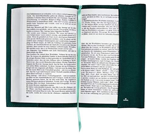 moses. Funda de libro con marcapáginas – Letters – Funda de libro de algodón – Sobre Lectura – Talla L