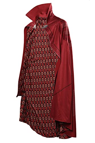 Mowseper Disfraz extraño capa extraña disfraz de cosplay el multiverso de la locura trajes de abrigo adultos hombres mujeres, rosso, M