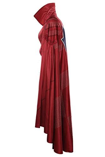 Mowseper Disfraz extraño capa extraña disfraz de cosplay el multiverso de la locura trajes de abrigo adultos hombres mujeres, rosso, M