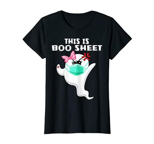 Mujer This Is Boo Sheet Mask Ghost Bandana Halloween 2021 Girls Camiseta
