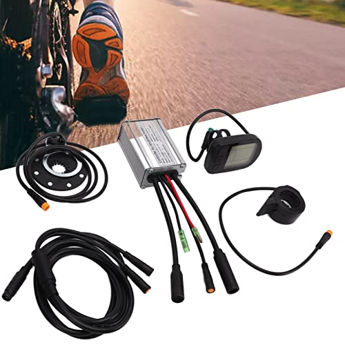MXGZ Kit de conversión de Bicicleta eléctrica, Kit de conversión de Bicicleta con visualización de Datos para Motor sin escobillas de 350 W