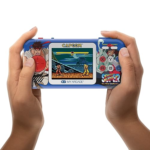 My Arcade Super Street Fighter II Pocket Player Pro - Sistema de Juego portátil (2 Juegos en 1)