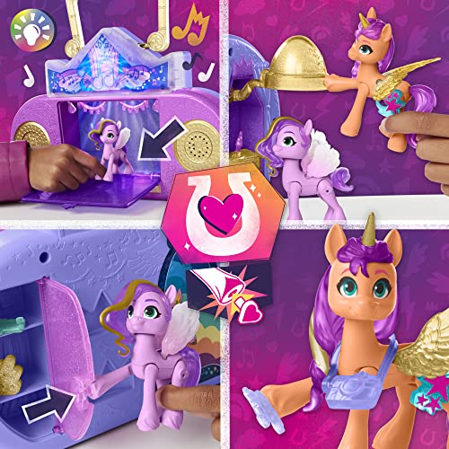 My Little Pony: Deja tu Huella - Escenario Musical Main Melody - Set de Juego con Luces y Sonidos, 3 Figuras - a Partir de 3 años, F3867