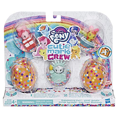 My Little Pony Toy Cutie Mark Crew Series 4 Surprise Pack: Sightseeing Fun Collectible 5-Pack with 2 Mystery Figures, Kids Ages 4 and Up