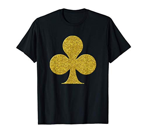 naipes Club Golden retro símbolo juego Camiseta