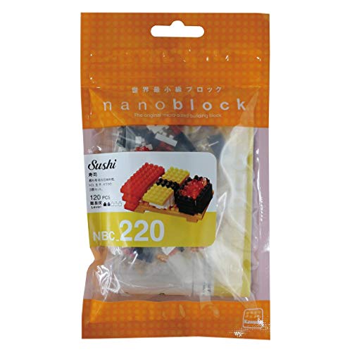 nanoblock NBC-220-Sushi Sushi Juguete, Multicolor (Kawada NBC220)