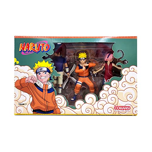 Naruto Comansi Set Colección (3 Figuras, Sasuke y Sakura)