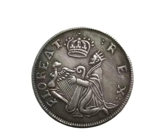 NEBBAN Monedas Conmemorativas Irlanda Colección De Monedas Papa Y Arpa Decoración del Hogar Artesanías Souvenirs Adornos De Escritorio Regalos