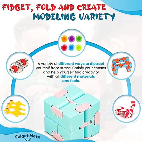 Nestling Juguetes Sensoriales, 30 PCS Fidget Toys Set Ideales para Aliviar el Estrés y la Ansiedad para TDAH, Alivio del Estrés y Juguetes Sensoriales Anti-ansiedad para Niños y Adultos