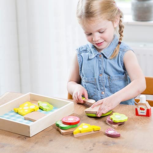 New Classic Toys Cutting Meal-Lunch-Picnic-Box 18 Pieces, Multicolor, 245 x 200 x 40mm (10591)