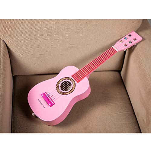 New Classic Toys Toys-10345 Guitarra para niños (Ref 0345), Color Rosa