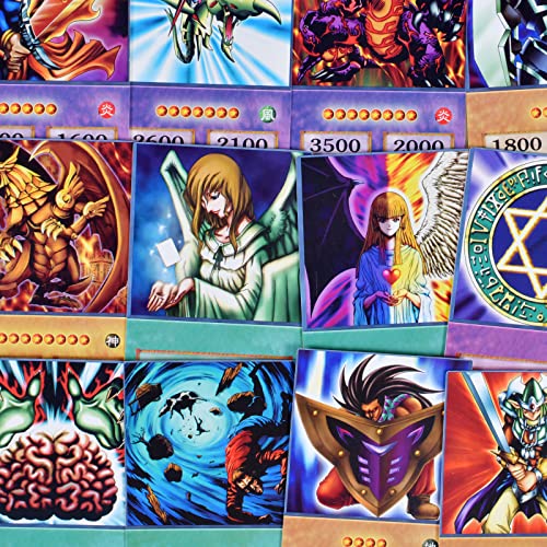 Newtic Yugioh - Juego de 100 cartas coleccionables Yugioh, baraja de estructura Yugioh con capital de Duelling Monsters, bolsas para tarjetas Yugioh para fans, cubierta Yugioh para niños y adultos