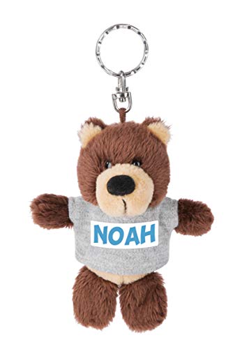 Nici 44691 Noah - Llavero con Camiseta (10 cm), diseño de Oso, Color marrón