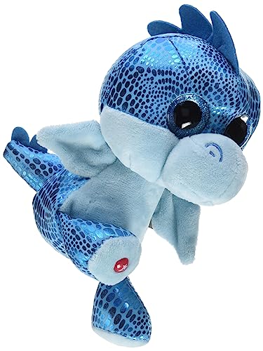 NICI Original-Glubschis Tierno Dragón Jet 15 cm-Juguetes Suaves esponjosos con Ojos Grandes Brillantes-Animal Relleno para abrazar y Jugar, Azul, Color (46932)