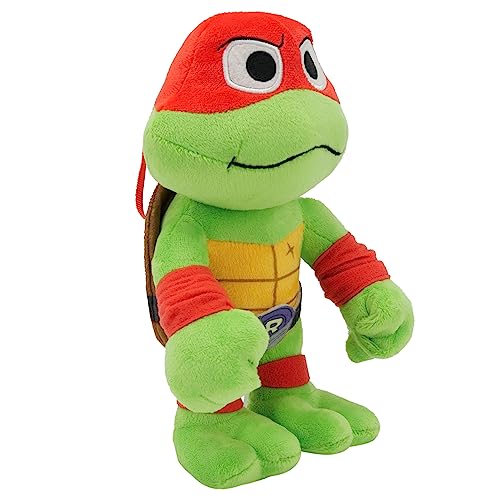 Ninja Turtles: Caos Mutante, Raphael Muñeco de peluche de 20,3 cm con antifaz rojo inspirado en el personaje de la película Raph, el luchador impulsivo, +3 años, Tortugas Ninja (Mattel HRC79)