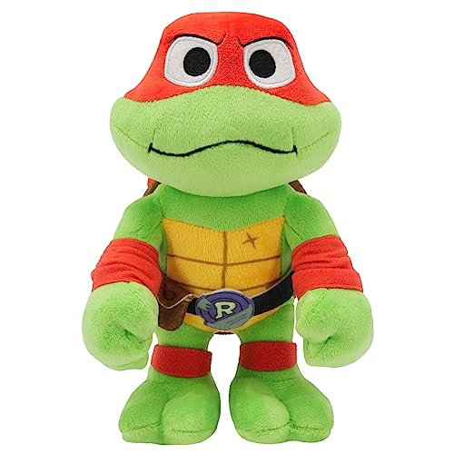 Ninja Turtles: Caos Mutante, Raphael Muñeco de peluche de 20,3 cm con antifaz rojo inspirado en el personaje de la película Raph, el luchador impulsivo, +3 años, Tortugas Ninja (Mattel HRC79)