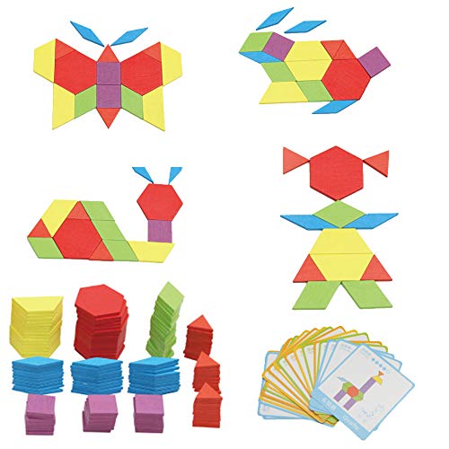Niños Educativos Juego de Juguete de Madera Niños Accesorios de Entrenamiento Preescolar Forma Geométrica Recursos de Aprendizaje Bloques de Puzzle