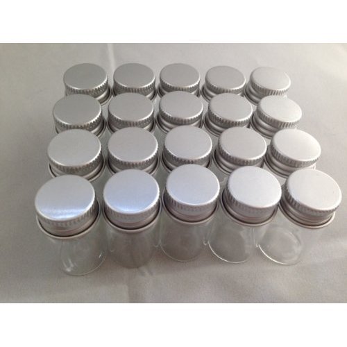 No hay productos de marca] Miniatura Botella de Vidrio Tapa de Aluminio (2.0, 2.2.x4.0 mm)