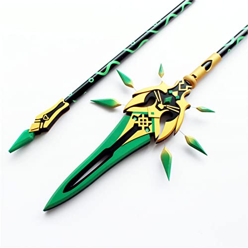 Novaray Genshin Impact XIAO Cosplay Weapon, 180 cm, espada de jadespeer de madera, arma para Halloween, Navidad, juego de rol, fiesta