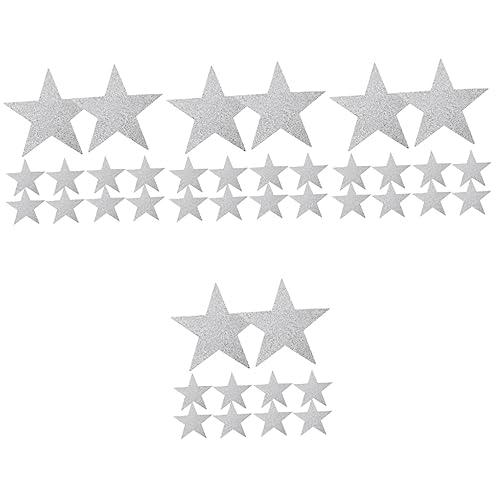 NUOBESTY 80 Piezas Corte De Papel De Mano De Estrella De Cinco Puntas Tarjetas En Forma De Estrella Decoración De Jardín De Infantes Recorte De Papel Catálogo De Estrellas Escritura Niño