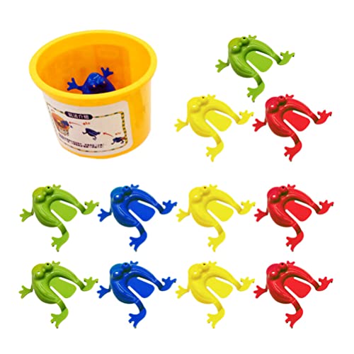 NUOBESTY Ranas Juguetes 1 juego de rana de salto de juguete de dedo para saltar juguetes para niños juguetes educativos rana mini rana saltando para fiesta de juego