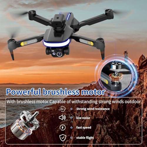 OBEST Mini Dron con Cámara 4K,RC Plegable WiFi Drone,Evitación de Obstáculos de 360°,Retorno Automático,Quadcopter,Modo sin Cabeza,2 Baterías,Niños,Adultos,Principiantes Juguetes y Regalos