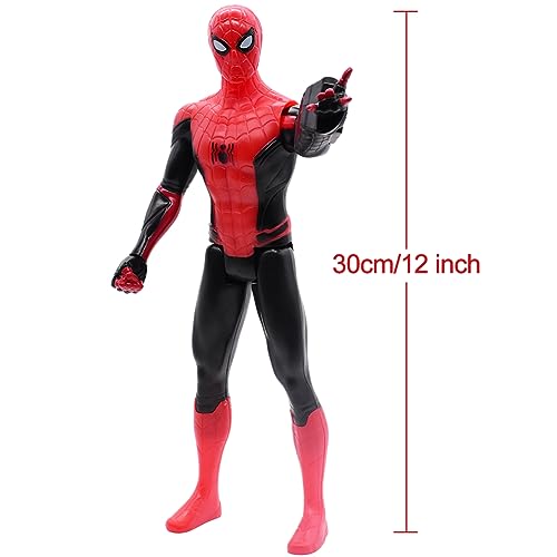 OBLRXM Spiderman Figura, Spiderman Juguetes niño, Avengers Titan Hero Series Spiderman Action Figure, 30-cm Toy, Inspired by Spider-Man：Far from Home Movie, For Children Aged 4 and Up