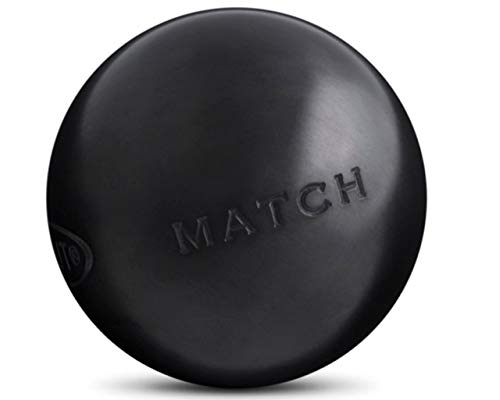 Obut Match - Bolas de petanca, 74 mm, 1/2, color negro, negro