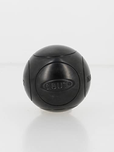 Obut Match Bolas de petanca de color negro, semiblandas, 76 mm, negro, 700g