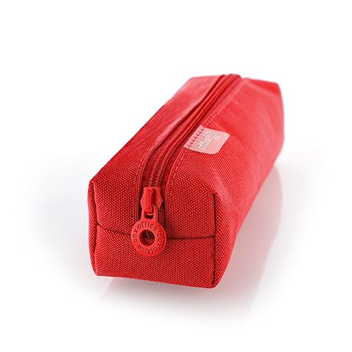 office box Estuche Cuadrado Basic -Ref 59311RJ- con Cierre de Cremallera, en Poliéster Lavable y Resistente en 10 Colores de Colorline by (Rojo)