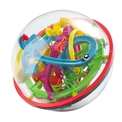 OFKPO Puzzle Bola de Laberinto 3D 12cm, Juegos Educativos Aprendizaje para Niño Adulto
