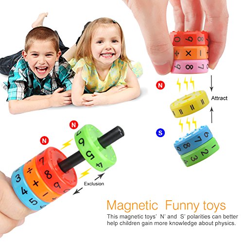 OOCOME Juguetes de Aprendizaje aritméticos magnéticos Juegos de matemáticas Recursos matemáticos Juegos de números para niños Bloques de números Juguetes magnéticos para niños Regalos para niños