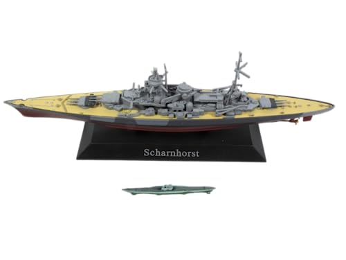 OPO 10 - Lote de 2 Buques de Guerra 1/1250: Scharnhorst con Submarino + Bismarck / WSL52 / WS1+2