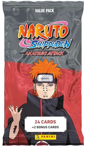 Panini Naruto Shippuden Trading Cards 2 Fat Pack 24 Cartas + 2 Tarjetas de bonificación (004629B26FP)