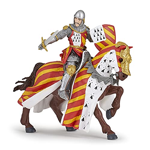 Papo 39945 Medieval-Fantasy, Figura de Caballo de Torneo, Multicolor