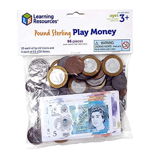 Paquete con dinero del Reino Unido de Learning Resources