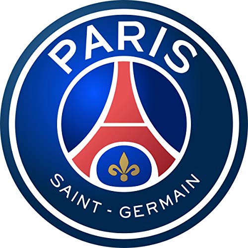 PARTYLANDIA Oblea del escudo del Paris Saint-Germain para decoración de tartas de cumpleaños y fiestas temáticas