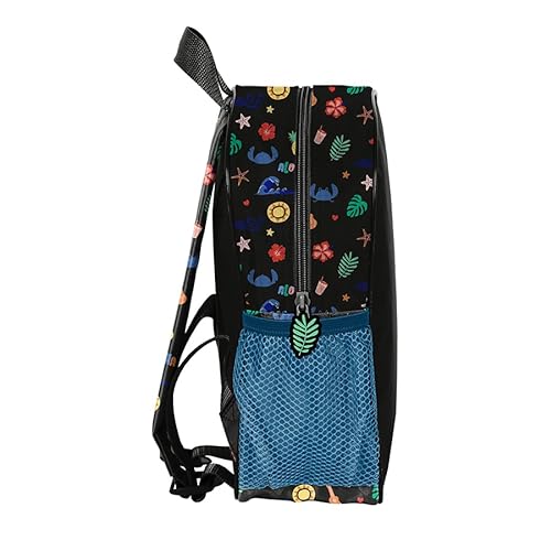 PASO Mochila de guardería para niños y niñas, mochila escolar para niños, impermeable y ligera, con bolsillo lateral, Puntada II