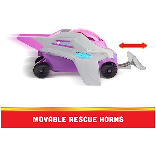 Paw Patrol Aqua Pups Skye Transforming Manta Ray Vehículo con figura de acción coleccionable, juguetes para niños a partir de 3 años