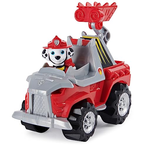 Paw Patrol, Dino Rescue Marshall’s Deluxe Rev Up Vehicle with Mystery Dinosaur Figure