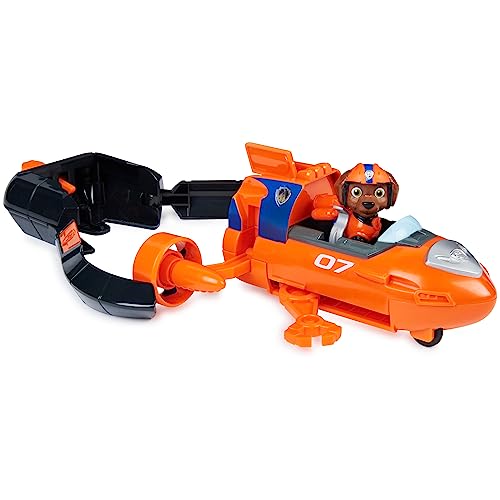 Paw Patrol, Zuma - Coche de juguete transformador de película de lujo con figura de acción coleccionable, juguetes para niños a partir de 3 años