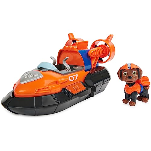 Paw Patrol, Zuma - Coche de juguete transformador de película de lujo con figura de acción coleccionable, juguetes para niños a partir de 3 años