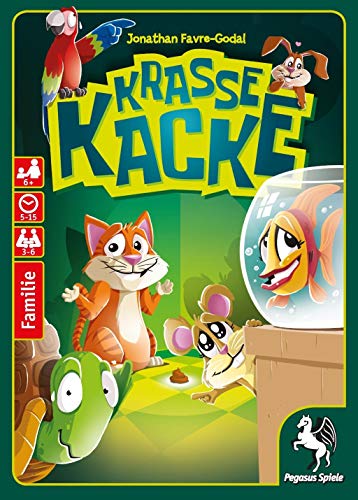 Pegasus Spiele 18320G - Krasse Kacke (versión en español «¿Quién fue?») Juego de Mesa, versión en alemán