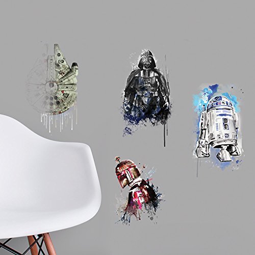 Pegatinas reposicionables Star Wars Icons Aquarelle