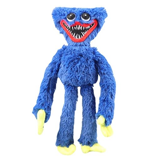Peluche de Huggy Wuggys de Poppy Playtime de 40 cm, peluche del monstruo para regalos de aficionados, peluche de dibujos para Navidad (azul)