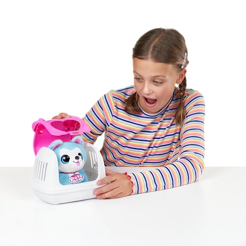 Pets Alive Pet Shop Surprise Series 3 Puppy Rescue by ZURU, Border Collie, Nurture Play, Soft Toy Unboxing, Heal Adopt Interactive, Ultra Soft Plushies con Electronic Speak and Repeat (Border Collie)