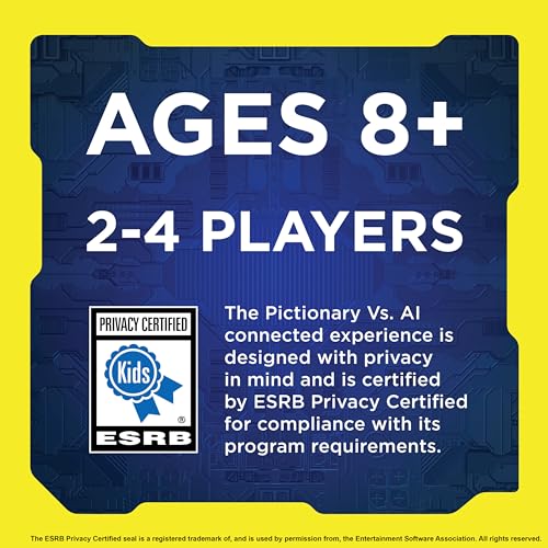 Pictionary Vs. Juego familiar de IA para niños y adultos y noche de juegos con inteligencia artificial para 2-4 jugadores