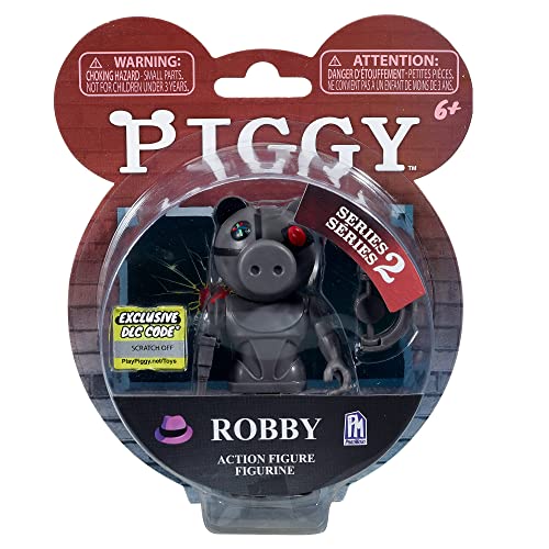 Piggy Figura 10 cm Robby, ahora podrás recrear el juego en casa con tus personajes favoritos, viene con accesorios y un código canjeable en el videojuego, hay diferentes modelos (64238069)