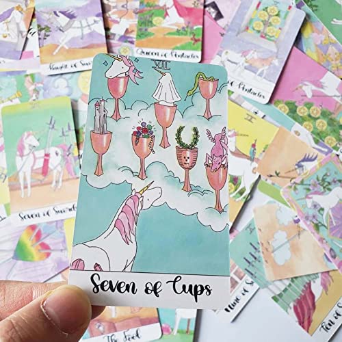 Pinicecore 78 Tarjetas/Sets Crystal Tarot Tarjetas Tarot Guidance -Divination Fate Tarot Deck Juego